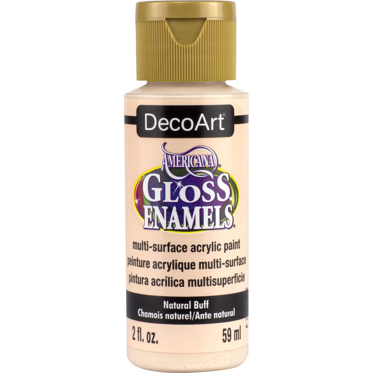 DecoArt Americana Gloss Enamels Acrylic Paint, 2 oz., Neutral Buff